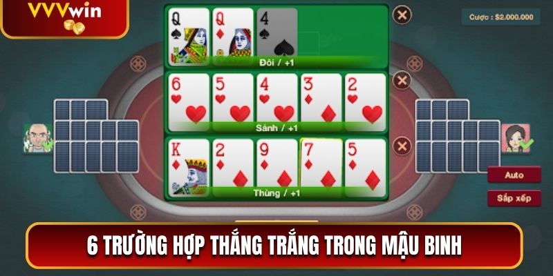 Mậu Binh Đổi Thưởng VVVwin Và Luật Chơi Từ Cơ Bản 2025 3 6 trường hợp thắng trắng trong Mậu Binh