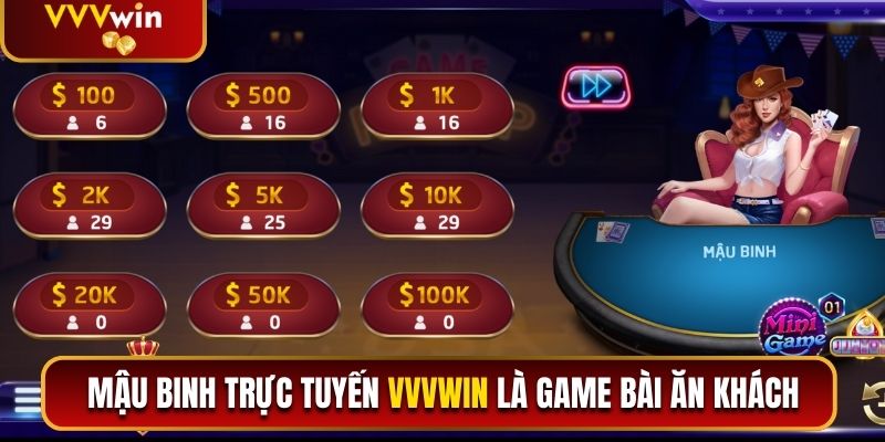 Mậu Binh Đổi Thưởng VVVwin Và Luật Chơi Từ Cơ Bản 2025 1 Mậu Binh trực tuyến VVVwin là game bài ăn khách